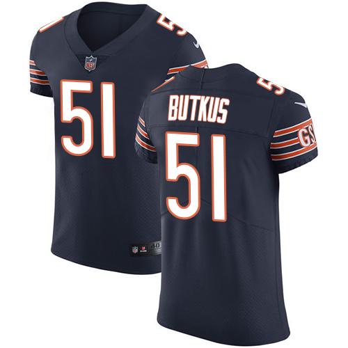 Nike Bears #51 Dick Butkus Navy Blue Team Color Men's Stitched NFL Vapor Untouchable Elite Jersey Nike Bears #51 Dick Butkus Navy Blue Team Color Men's Stitched NFL Vapor Untouchable Elite Jersey