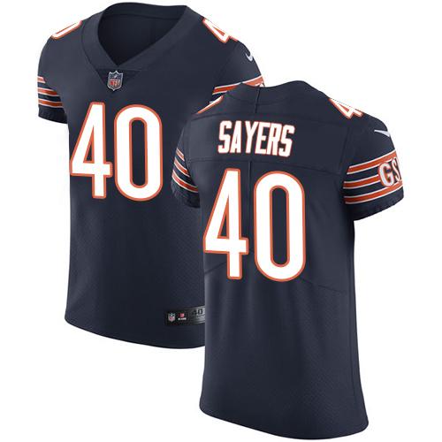 Nike Bears #40 Gale Sayers Navy Blue Team Color Men's Stitched NFL Vapor Untouchable Elite Jersey Nike Bears #40 Gale Sayers Navy Blue Team Color Men's Stitched NFL Vapor Untouchable Elite Jersey