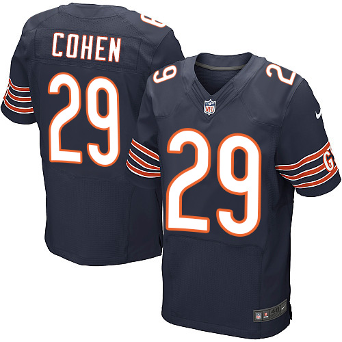 Nike Bears #29 Tarik Cohen Navy Blue Team Color Men's Stitched NFL Elite Jersey