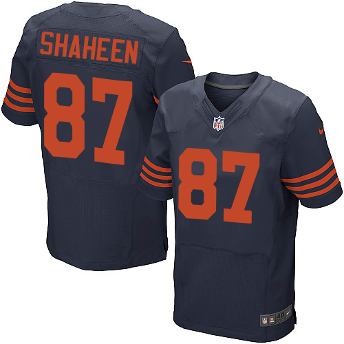 Nike Bears #87 Adam Shaheen Navy Blue Alternate Men's Stitched NFL Elite Jersey Nike Bears #87 Adam Shaheen Navy Blue Alternate Men's Stitched NFL Elite Jersey