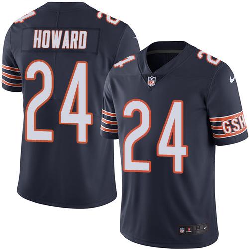 Nike Bears #24 Jordan Howard Navy Blue Team Color Men's Stitched NFL Vapor Untouchable Limited Jersey Nike Bears #24 Jordan Howard Navy Blue Team Color Men's Stitched NFL Vapor Untouchable Limited Jersey