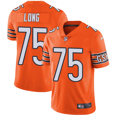 Nike Bears #75 Kyle Long Orange Men's Stitched NFL Limited Rush Jersey Nike Bears #75 Kyle Long Orange Men's Stitched NFL Limited Rush Jersey
