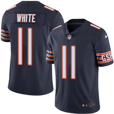Nike Bears #11 Kevin White Navy Blue Men's Stitched NFL Limited Rush Jersey Nike Bears #11 Kevin White Navy Blue Men's Stitched NFL Limited Rush Jersey