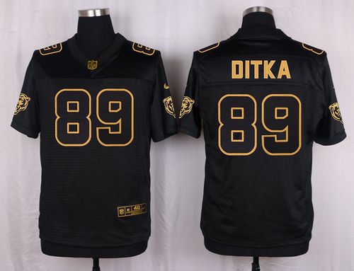 Nike Bears #89 Mike Ditka Black Men's Stitched NFL Elite Pro Line Gold Collection Jersey Nike Bears #89 Mike Ditka Black Men's Stitched NFL Elite Pro Line Gold Collection Jersey