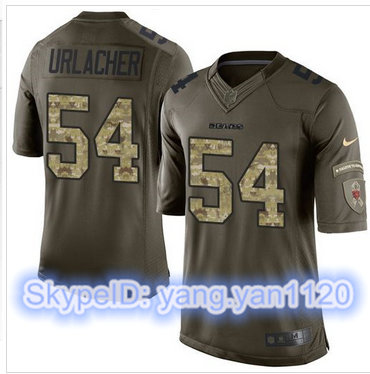 Nike Chicago Bears #54 Brian Urlacher Green Men's Stitched NFL Limited Salute to Service Jersey