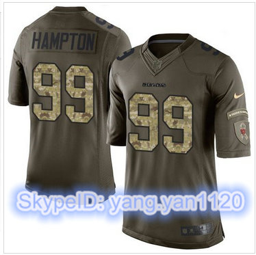 Nike Chicago Bears #99 Dan Hampton Green Men's Stitched NFL Limited Salute to Service Jersey