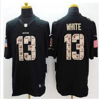 New Chicago Bears #13 Kevin White Black Men's Stitched NFL Limited Salute to Service Jersey New Chicago Bears #13 Kevin White Black Men's Stitched NFL Limited Salute to Service Jersey