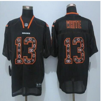 New Chicago Bears #13 Kevin White New Lights Out Black Men's Stitched NFL Elite Jersey