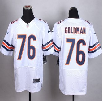 New Chicago Bears #76 Eddie Goldman White Men's Stitched NFL Elite Jersey New Chicago Bears #76 Eddie Goldman White Men's Stitched NFL Elite Jersey