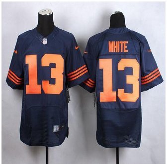 New Chicago Bears #13 Kevin White Navy Blue 1940s Throwback Men's Stitched NFL Elite jersey