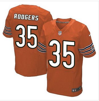 New Chicago Bears #35 Jacquizz Rodgers Orange Alternate Men's Stitched NFL Elite Jersey New Chicago Bears #35 Jacquizz Rodgers Orange Alternate Men's Stitched NFL Elite Jersey