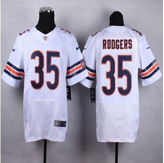 New Chicago Bears #35 Jacquizz Rodgers White Men's Stitched NFL Elite Jersey