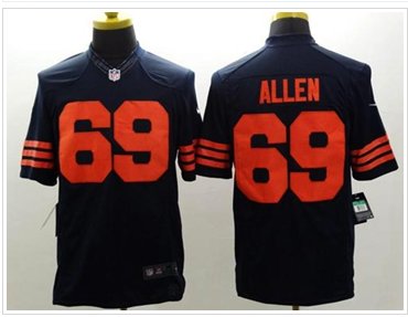 NEW Chicago Bears #69 Jared Allen Navy Blue 1940s Throwback NFL Limited Jersey NEW Chicago Bears #69 Jared Allen Navy Blue 1940s Throwback NFL Limited Jersey
