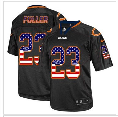 NEW Chicago Bears #23 Kyle Fuller Black NFL Elite USA Flag Fashion Jersey NEW Chicago Bears #23 Kyle Fuller Black NFL Elite USA Flag Fashion Jersey