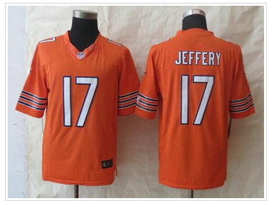NEW Chicago Bears #17 Alshon Jeffery Orange Alternate NFL Limited Jersey NEW Chicago Bears #17 Alshon Jeffery Orange Alternate NFL Limited Jersey