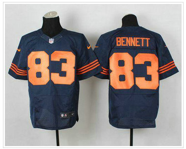 Chicago Bears #83 Martellus Bennett Navy Blue 1940s Throwback NFL Elite Jersey Chicago Bears #83 Martellus Bennett Navy Blue 1940s Throwback NFL Elite Jersey