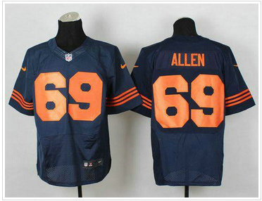 Chicago Bears #69 Jared Allen Navy Blue 1940s Throwback NFL Elite Jersey Chicago Bears #69 Jared Allen Navy Blue 1940s Throwback NFL Elite Jersey