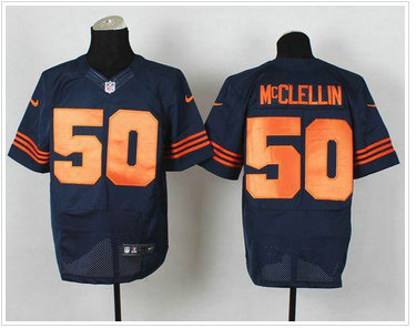 New Chicago Bears #50 Shea McClellin Navy Blue 1940s Throwback NFL Elite Jersey