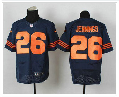 New Chicago Bears #26 Tim Jennings Navy Blue 1940s Throwback NFL Elite Jersey New Chicago Bears #26 Tim Jennings Navy Blue 1940s Throwback NFL Elite Jersey