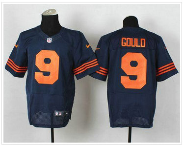 New Chicago Bears #9 Robbie Gould Navy Blue 1940s Throwback NFL Elite Jersey