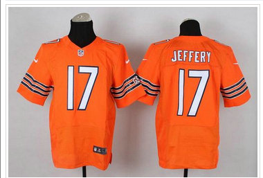 New Chicago Bears #17 Alshon Jeffery Orange NFL Elite Jersey New Chicago Bears #17 Alshon Jeffery Orange NFL Elite Jersey