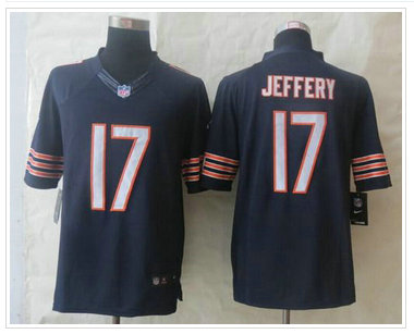 New Chicago Bears #17 Alshon Jeffery Navy Blue Team Color NFL Limited Jersey
