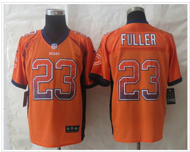 NEW Chicago Bears #23 Kyle Fuller Orange NFL Elite Drift Fashion Jersey