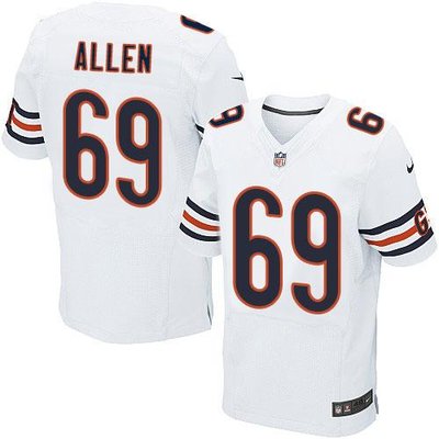 Nike Chicago Bears #69 Jared Allen White NFL Elite Jersey Nike Chicago Bears #69 Jared Allen White NFL Elite Jersey