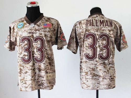 NEW Chicago Bears #33 Charles Tillman Camo NFL Elite USMC Jersey(USA) NEW Chicago Bears #33 Charles Tillman Camo NFL Elite USMC Jersey(USA)