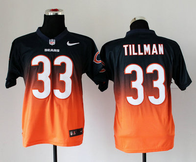 NEW Chicago Bears 33 Charles Tillman Black Orange Drift Fashion II Elite NFL Jerseys NEW Chicago Bears 33 Charles Tillman Black Orange Drift Fashion II Elite NFL Jerseys