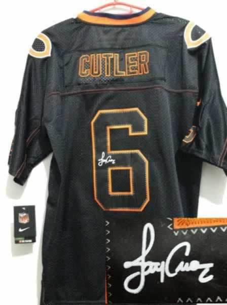 NEW Signed Elite Chicago Bears 6 Jay Cutler Lights out Black NEW Signed Elite Chicago Bears 6 Jay Cutler Lights out Black