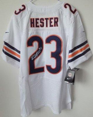 NEW NFL Chicago Bears #23 Devin Hester White Jerseys(Signed Elite) NEW NFL Chicago Bears #23 Devin Hester White Jerseys(Signed Elite)