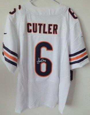 NEW NFL Chicago Bears #6 Jay Cutler White Jerseys(Signed Elite) NEW NFL Chicago Bears #6 Jay Cutler White Jerseys(Signed Elite)