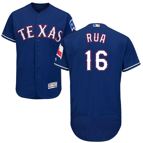 Rangers #16 Ryan Rua Blue Flexbase Authentic Collection Stitched Baseball Jersey Rangers #16 Ryan Rua Blue Flexbase Authentic Collection Stitched Baseball Jersey