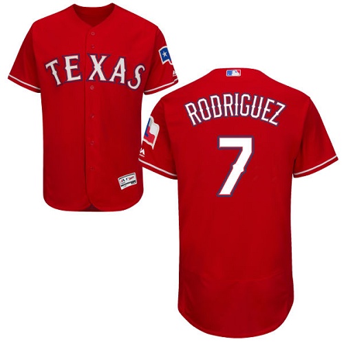 Rangers #7 Ivan Rodriguez Red Flexbase Authentic Collection Stitched MLB Jersey Rangers #7 Ivan Rodriguez Red Flexbase Authentic Collection Stitched MLB Jersey