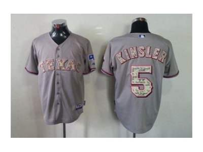 mlb jerseys texas rangers #5 kinsler grey(number camo) mlb jerseys texas rangers #5 kinsler grey(number camo)