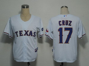 Texas Rangers 17 cruz White Cool Base Texas Rangers 17 cruz White Cool Base