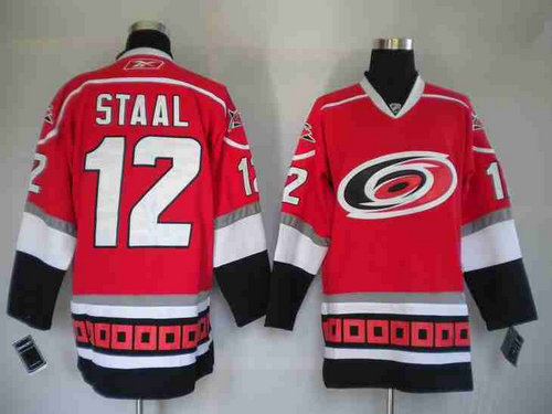 Carolina Hurricanes 12# STAAL red Jerseys