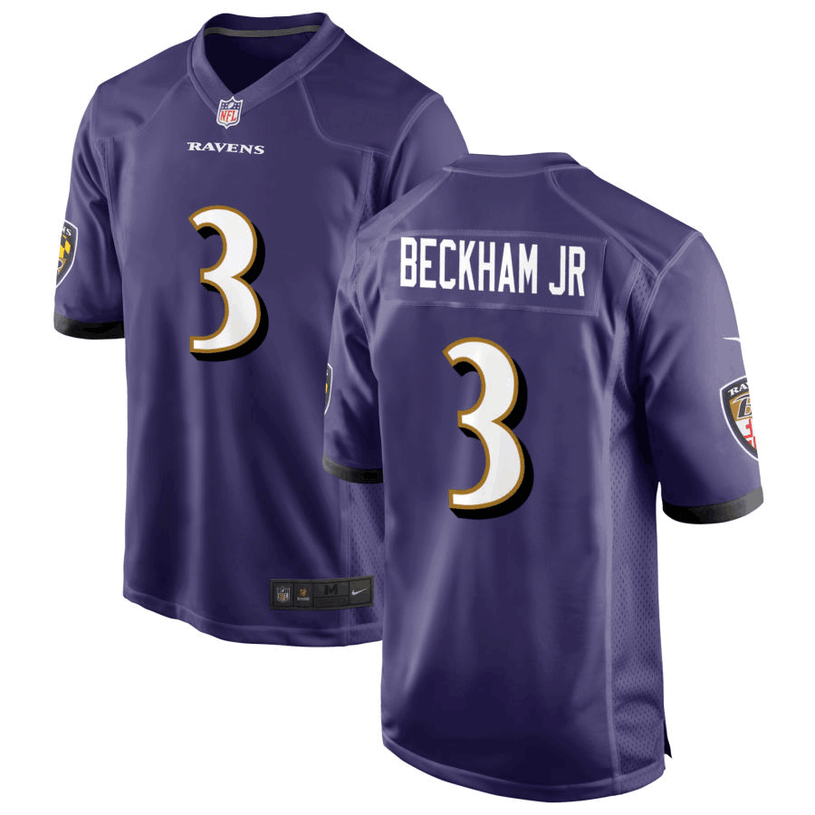 Nike Men's Baltimore Ravens #3 Beckham Jr Purple NFL Vapor Limited Jerseys Nike Men's Baltimore Ravens #3 Beckham Jr Purple NFL Vapor Limited Jerseys