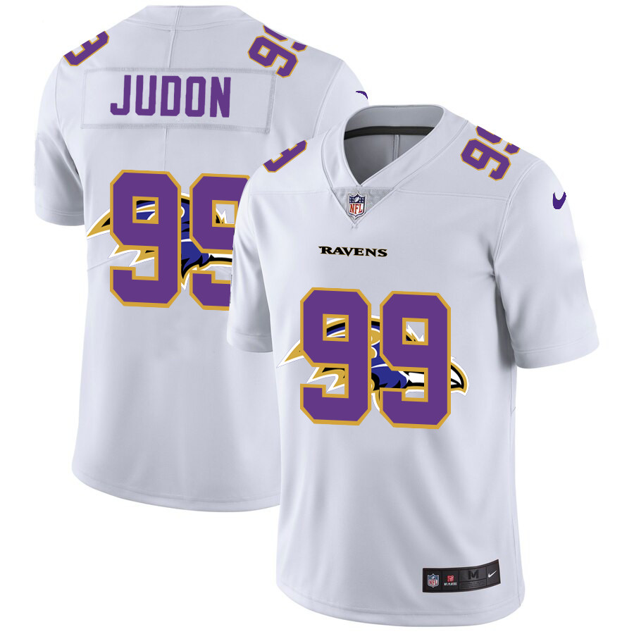 Nike Ravens 99 Matthew Judon White Shadow Logo Limited Jersey Nike Ravens 99 Matthew Judon White Shadow Logo Limited Jersey