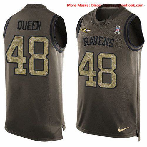 Nike Ravens #48 Patrick Queen Green Men's Stitched NFL Limited Salute To Service Tank Top Jersey Nike Ravens #48 Patrick Queen Green Men's Stitched NFL Limited Salute To Service Tank Top Jersey