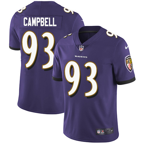 Nike Ravens #93 Calais Campbell Purple Team Color Men's Stitched NFL Vapor Untouchable Limited Jersey Nike Ravens #93 Calais Campbell Purple Team Color Men's Stitched NFL Vapor Untouchable Limited Jersey