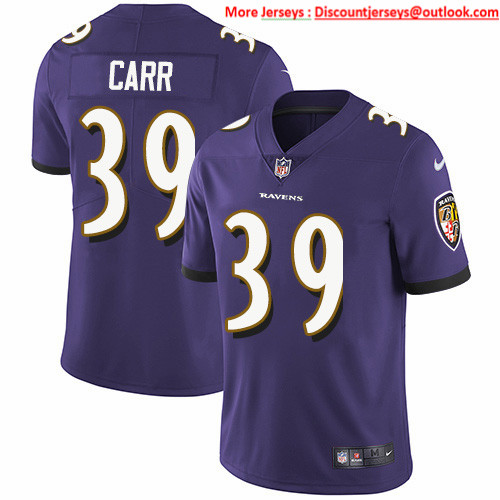 Nike Ravens #39 Brandon Carr Purple Team Color Men's Stitched NFL Vapor Untouchable Limited Jersey Nike Ravens #39 Brandon Carr Purple Team Color Men's Stitched NFL Vapor Untouchable Limited Jersey