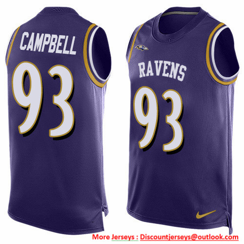 Nike Ravens #93 Calais Campbell Purple Team Color Men's Stitched NFL Limited Tank Top Jersey Nike Ravens #93 Calais Campbell Purple Team Color Men's Stitched NFL Limited Tank Top Jersey