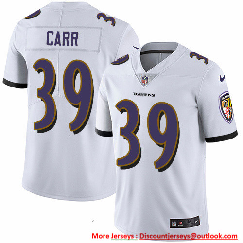 Nike Ravens #39 Brandon Carr White Men's Stitched NFL Vapor Untouchable Limited Jersey Nike Ravens #39 Brandon Carr White Men's Stitched NFL Vapor Untouchable Limited Jersey