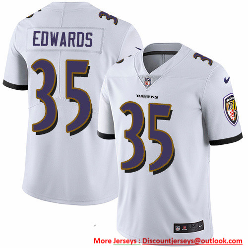 Nike Ravens #35 Gus Edwards White Men's Stitched NFL Vapor Untouchable Limited Jersey Nike Ravens #35 Gus Edwards White Men's Stitched NFL Vapor Untouchable Limited Jersey