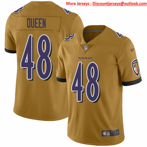 Nike Ravens #48 Patrick Queen Gold Men's Stitched NFL Limited Inverted Legend Jersey Nike Ravens #48 Patrick Queen Gold Men's Stitched NFL Limited Inverted Legend Jersey
