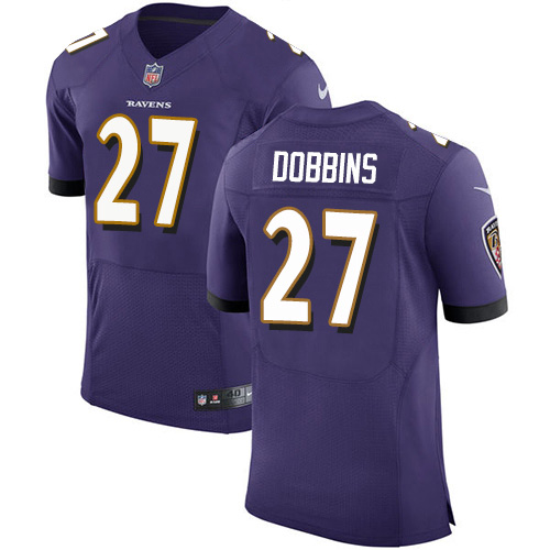 Nike Ravens #27 J.K. Dobbins Purple Team Color Men's Stitched NFL Vapor Untouchable Elite Jersey Nike Ravens #27 J.K. Dobbins Purple Team Color Men's Stitched NFL Vapor Untouchable Elite Jersey