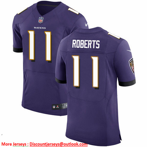 Nike Ravens #11 Seth Roberts Purple Team Color Men's Stitched NFL Vapor Untouchable Elite Jersey
