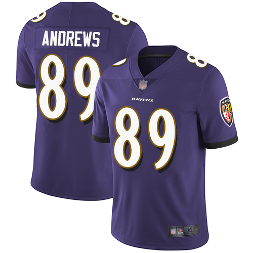 Baltimore Ravens #89 Mark Andrews Limited Men's Home Purple Football Vapor Untouchable Jersey
